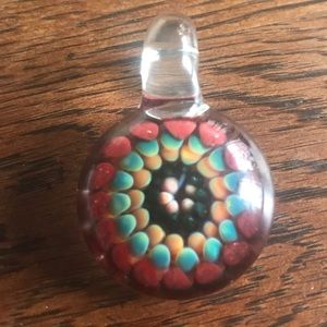 Handblown glass pendant
